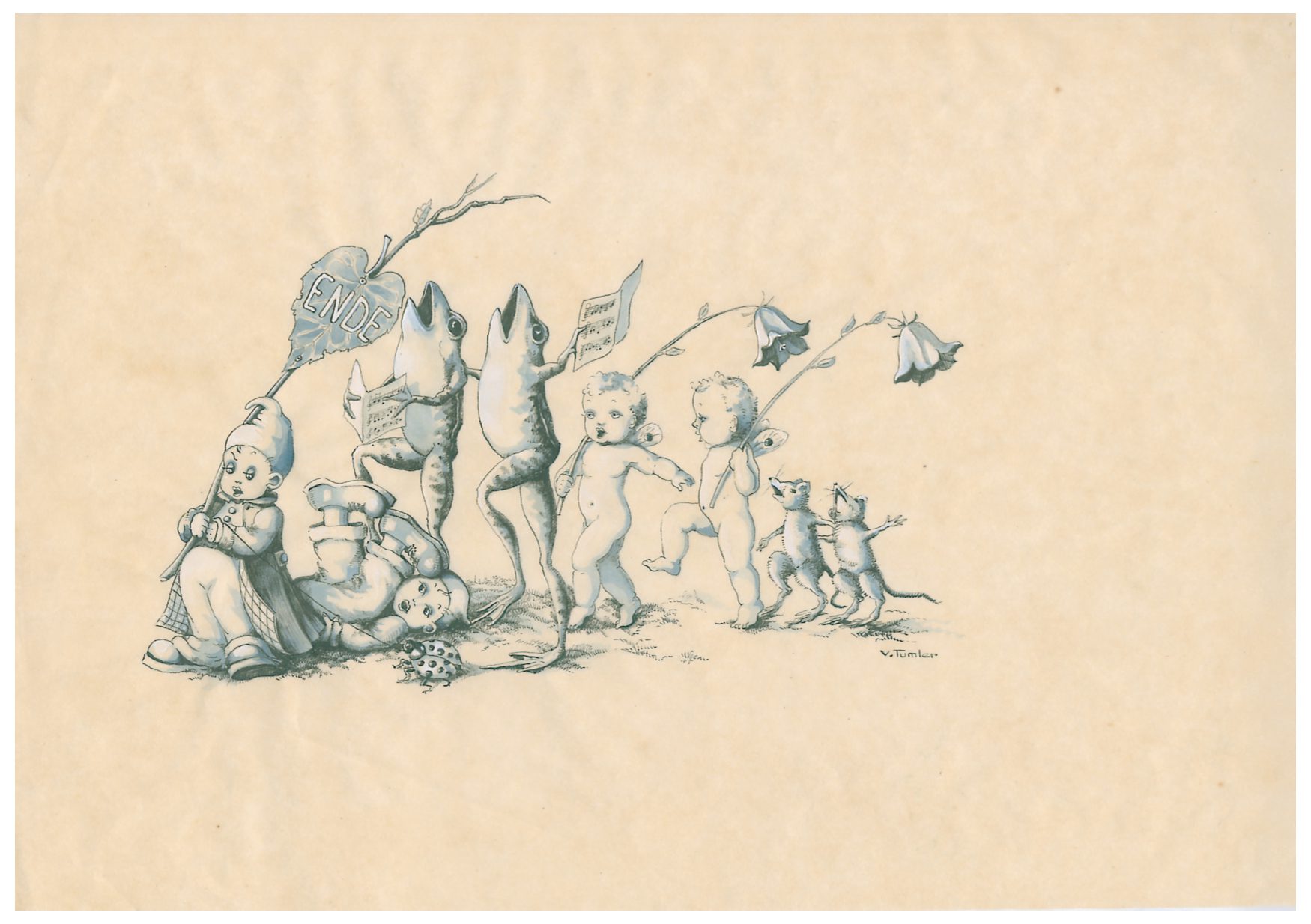 Reproduction d'illustration. Ende